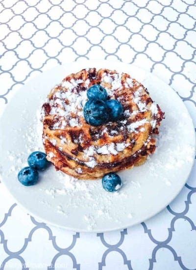 Blueberry Keto Chaffle