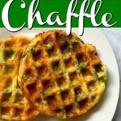 Broccoli and Cheese Chaffle Recipe • MidgetMomma