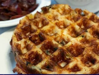 Chicken bacon ranch chaffle