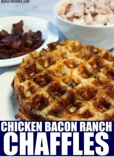 Chicken bacon ranch chaffle