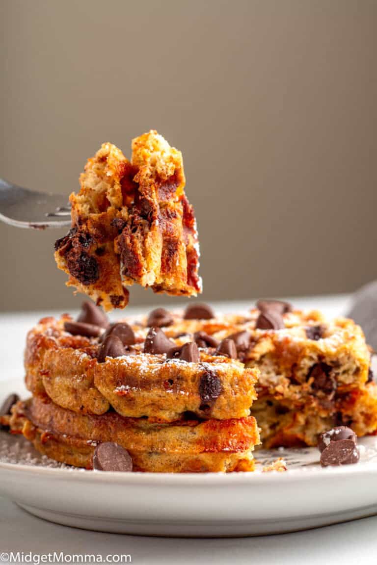 Quick & Easy Chocolate Chip Chaffles Recipe • MidgetMomma