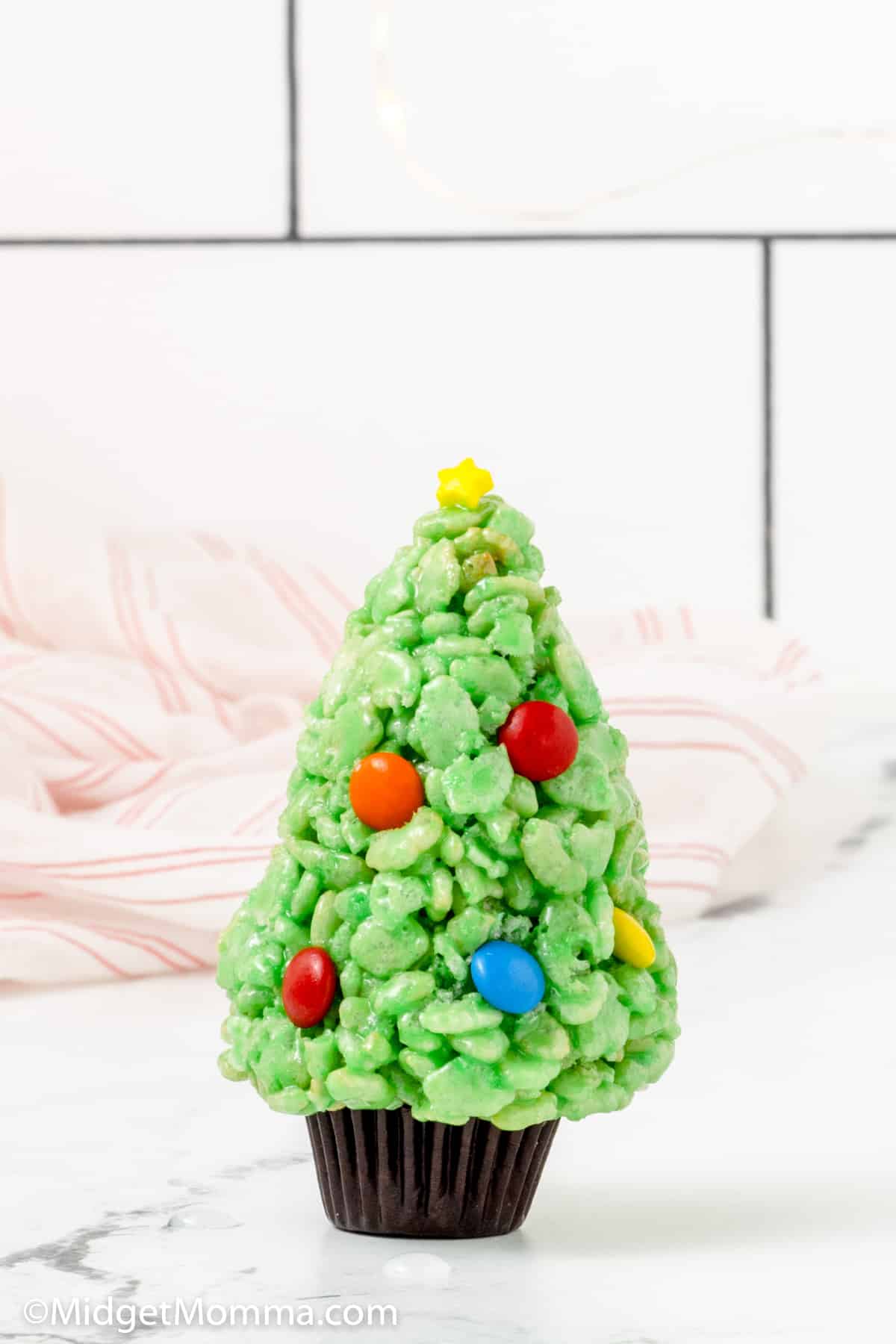 Christmas Tree Rice Krispie Treats MidgetMomma