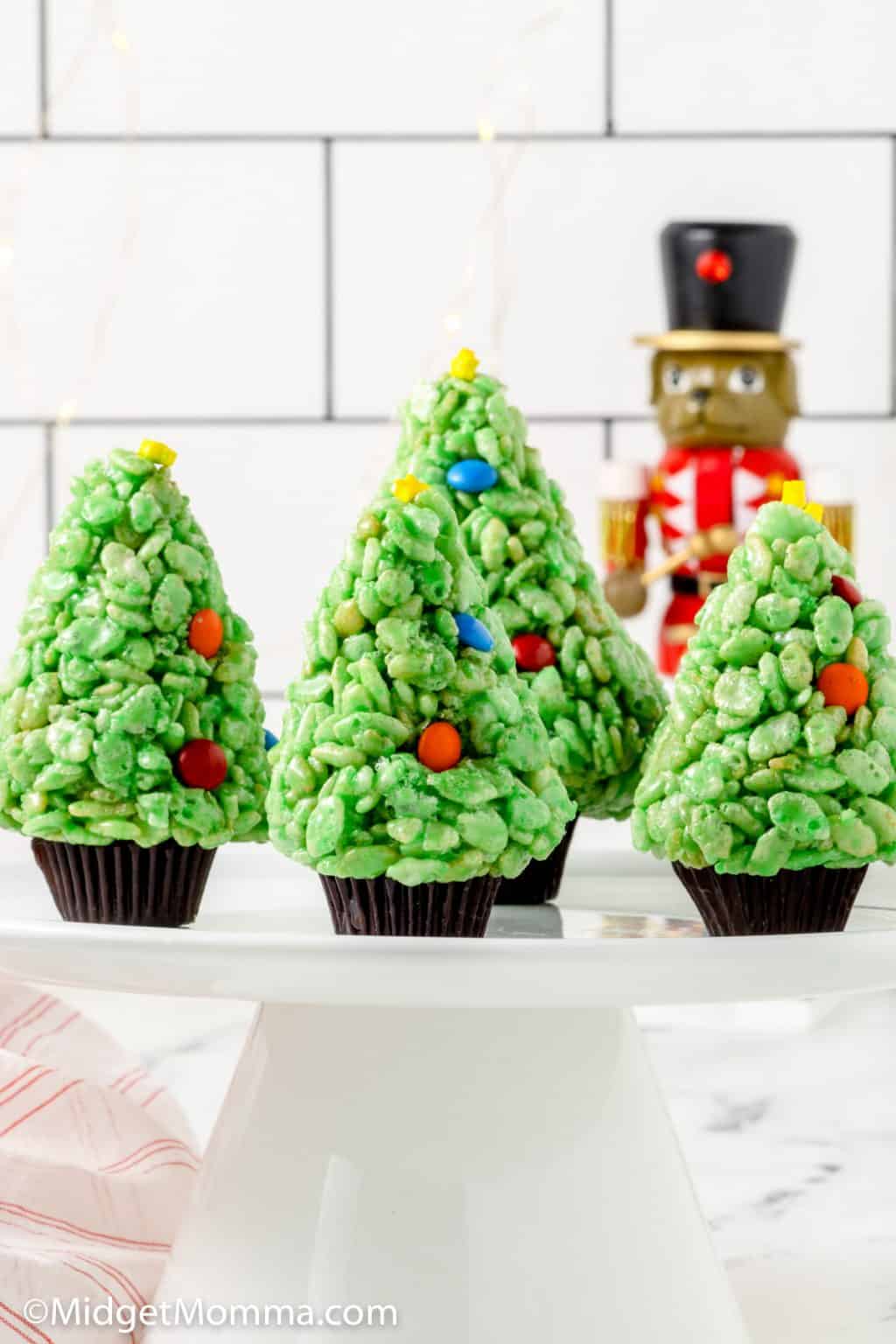 Christmas Tree Rice Krispie Treats MidgetMomma