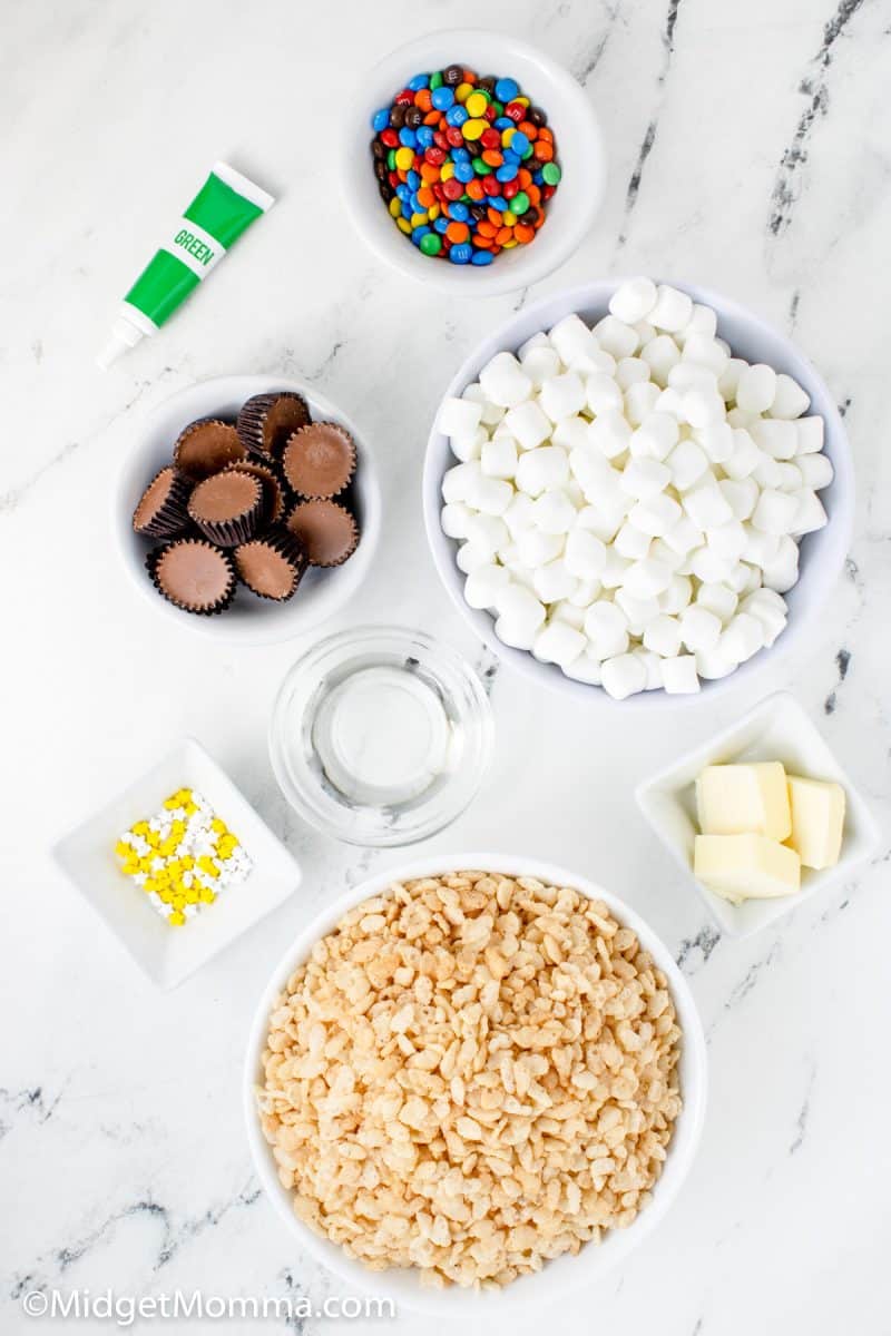 Rice Krispie Christmas tree ingredients