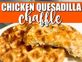 Keto Chicken Quesadilla Chaffle
