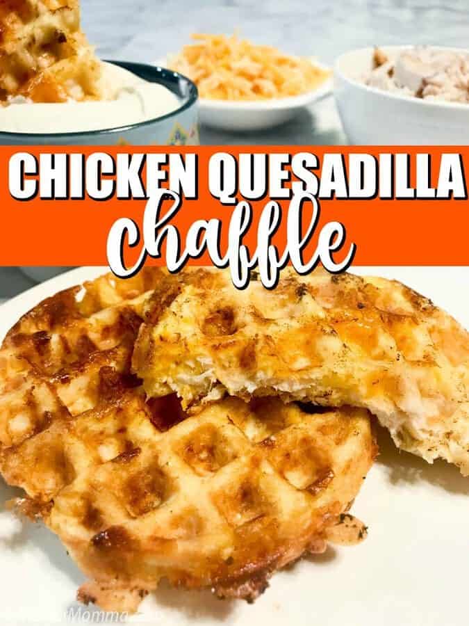 Chicken Quesadilla Chaffle • MidgetMomma