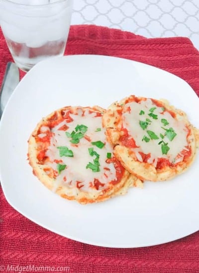 Mini Keto Pizza on a plate