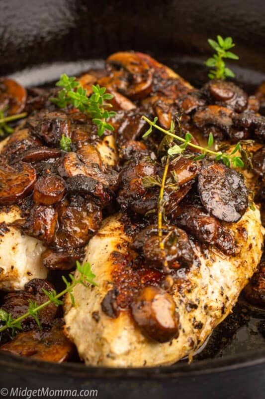 Pan Seared Chicken And Mushrooms • MidgetMomma