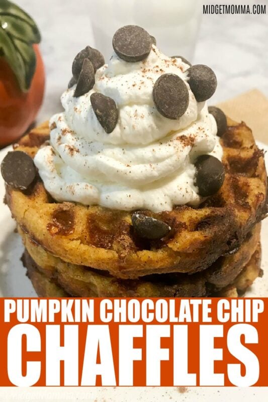 Pumpkin Chocolate Chip Chaffles