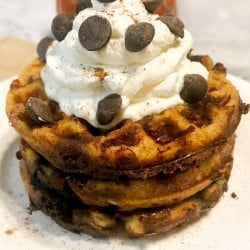 Pumpkin Chocolate Chip Chaffles