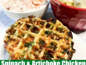 Spinach and Artichoke Chicken Chaffle