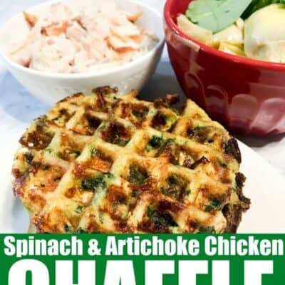 Spinach and Artichoke Chicken Chaffle