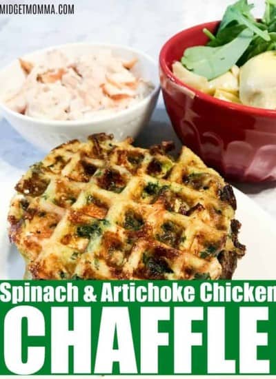 Spinach and Artichoke Chicken Chaffle