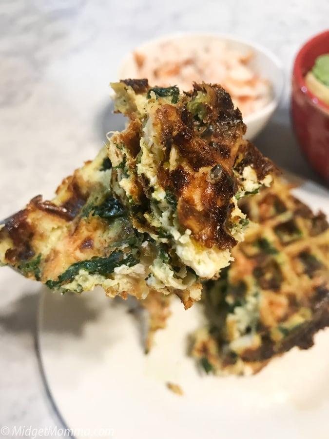 Spinach and Artichoke Chicken Chaffle