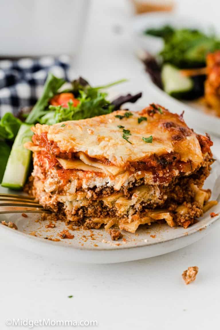 The BEST Homemade Lasagna Recipe • MidgetMomma
