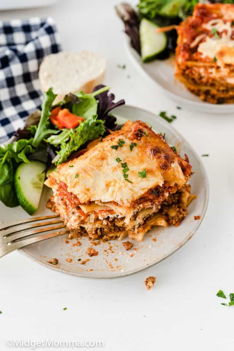 The BEST Homemade Lasagna Recipe • MidgetMomma