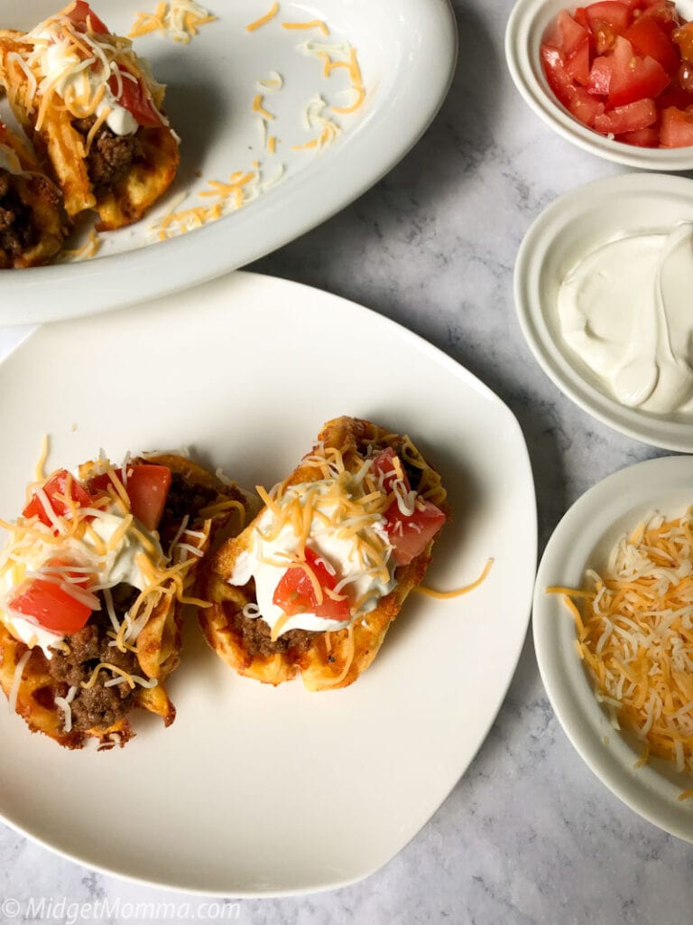 Keto Chaffle Taco Shells Recipe • MidgetMomma