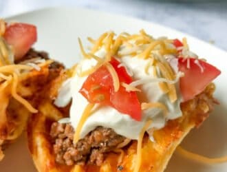 keto chaffle taco shell