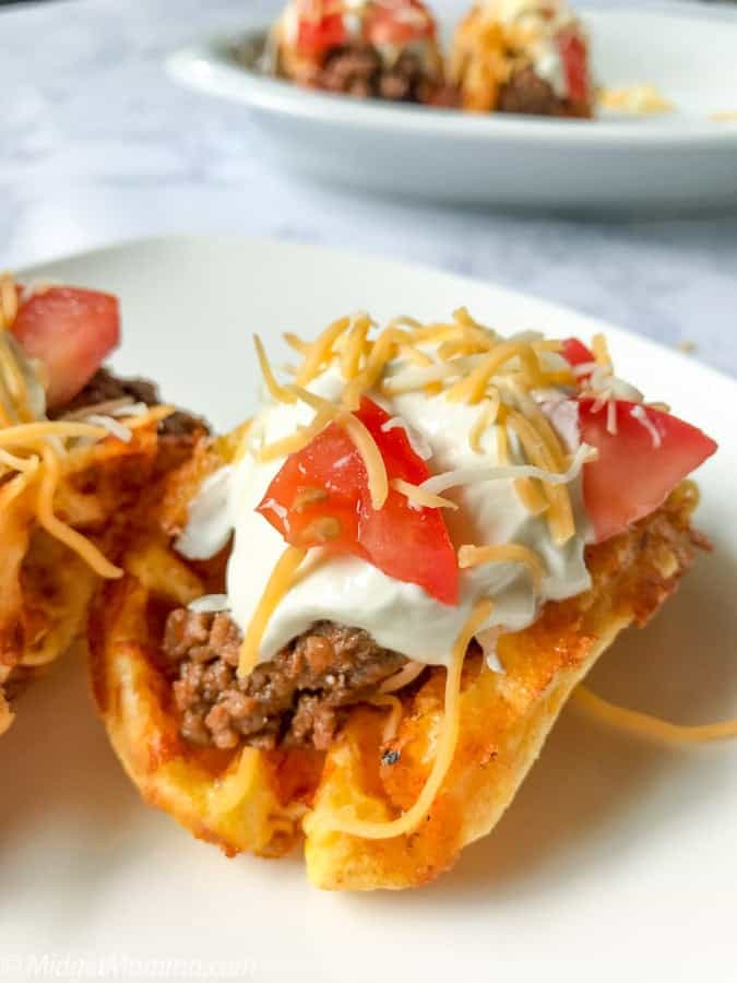 keto chaffle taco shell