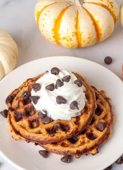 Pumpkin Chocolate Chip Chaffles