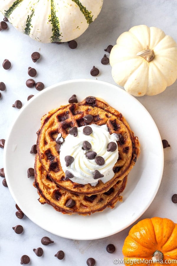 Pumpkin Chocolate Chip Chaffles