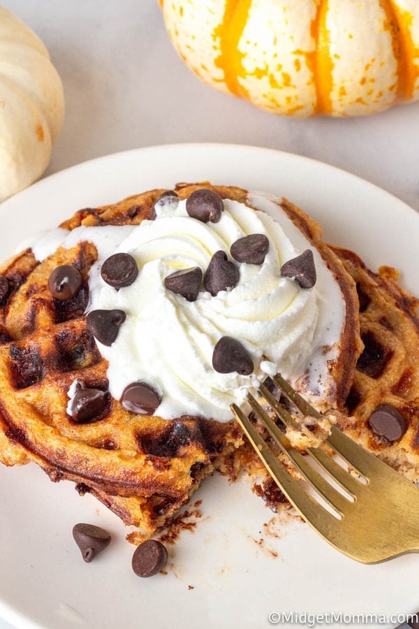 Pumpkin Chocolate Chip Chaffles