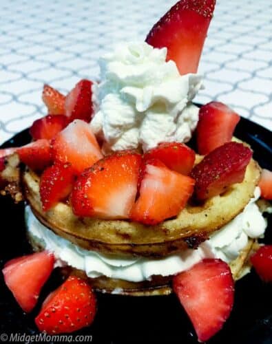 Strawberry shortcake chaffle