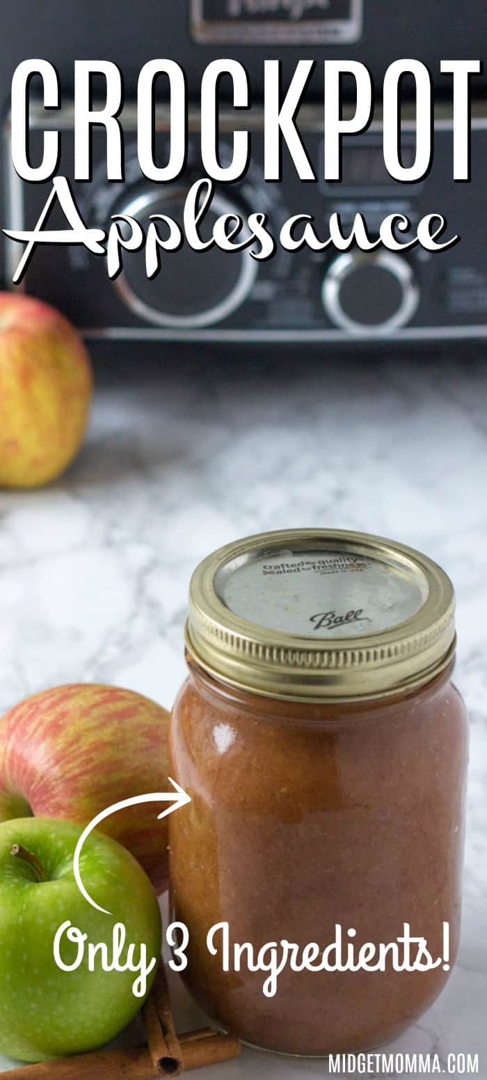 The BEST Crockpot Applesauce Recipe • MidgetMomma