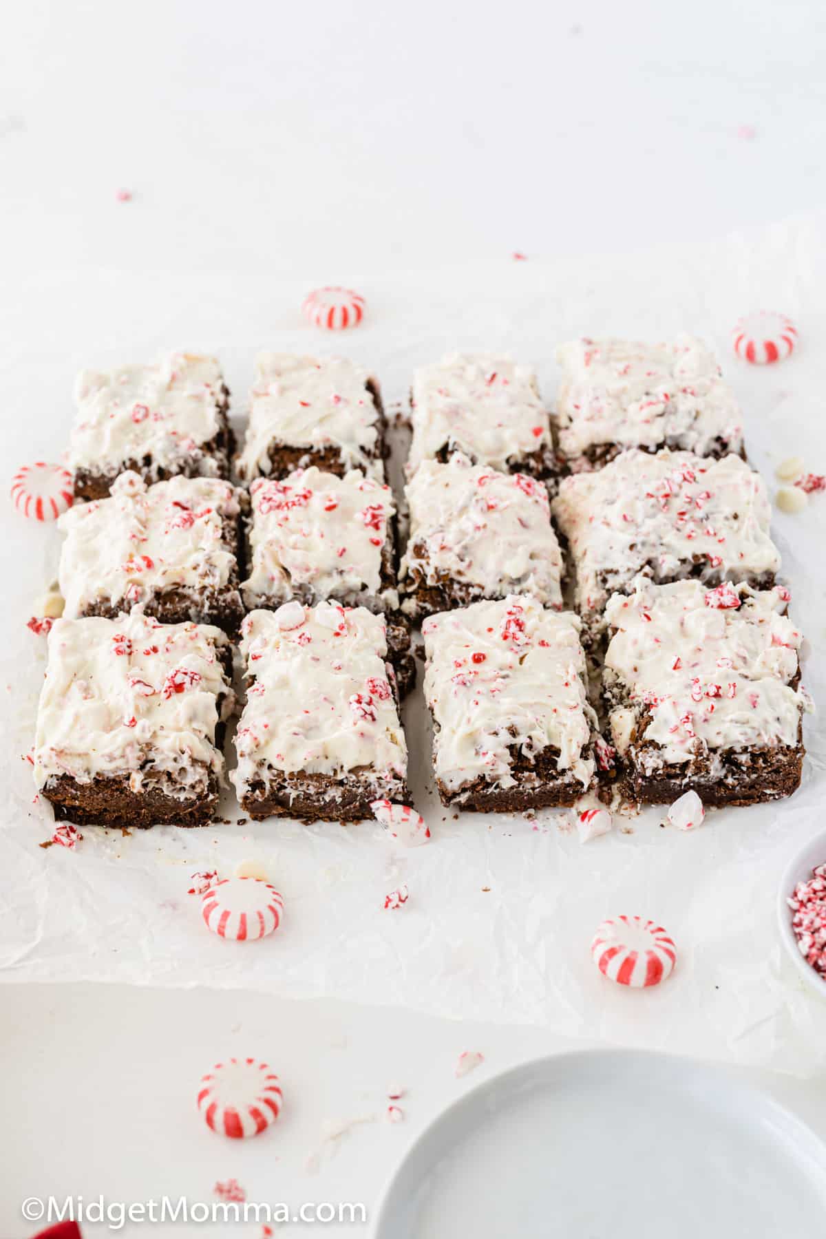 Peppermint Bark Brownies