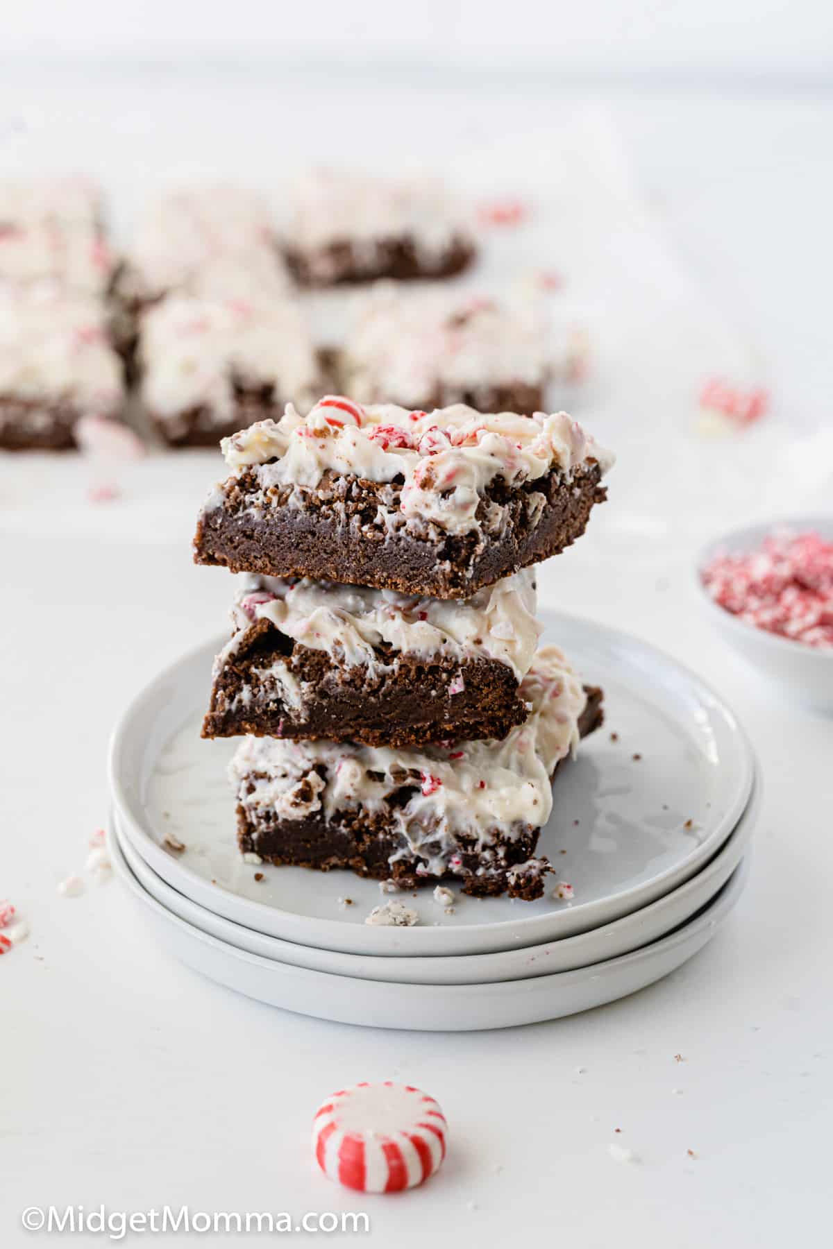 Peppermint Bark Brownies Recipe