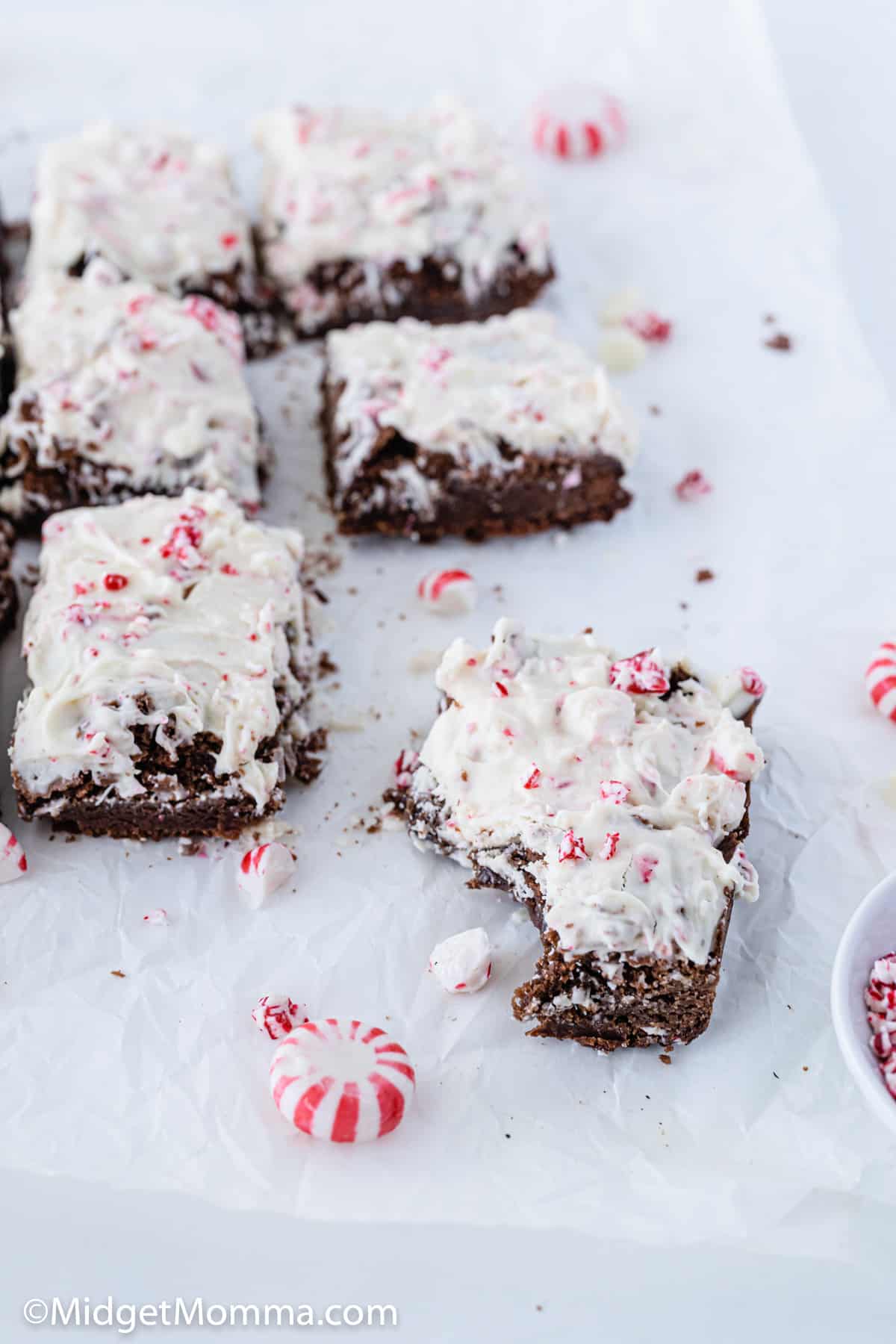 Peppermint Bark Brownies