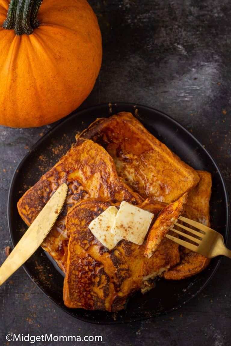 The BEST Pumpkin French Toast Recipe • MidgetMomma