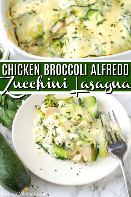 Chicken Broccoli Alfredo Zucchini Lasagna Recipe