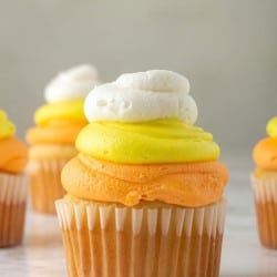 Candy Corn Cupcakes