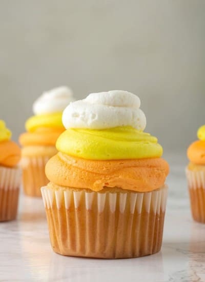 Candy Corn Cupcakes