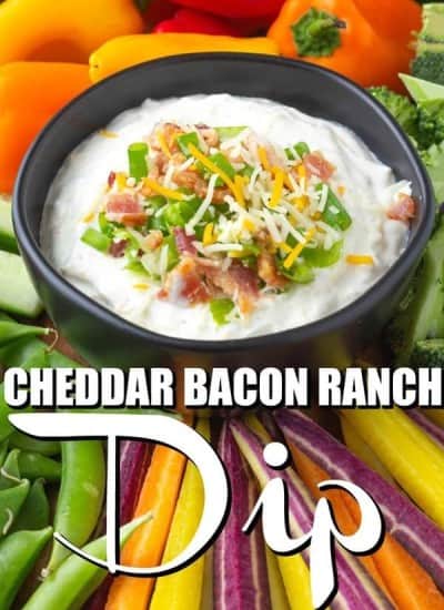 Cheddar Bacon Ranch Crack Dip