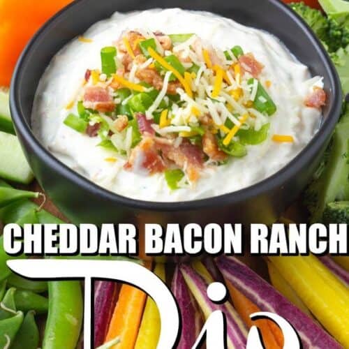 Cheddar Bacon Ranch Crack Dip Recipe • MidgetMomma