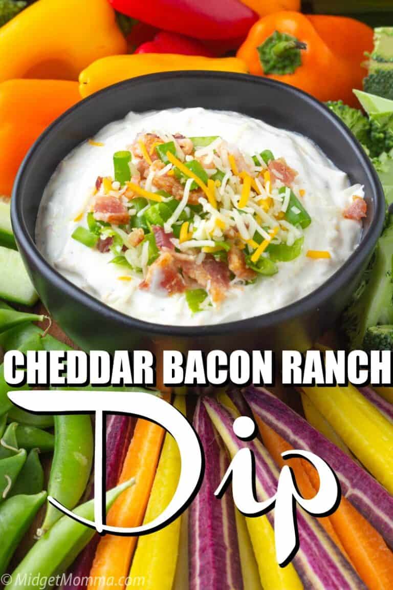 Cheddar Bacon Ranch Crack Dip Recipe • MidgetMomma