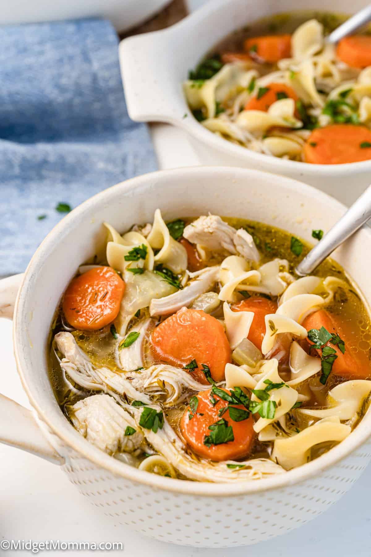 Homemade Chicken Noodle Soup (from scratch!)