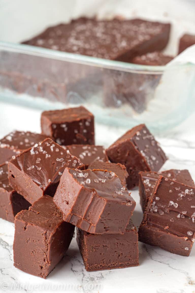 Chocolate Nutella Fudge with Sea Salt • MidgetMomma
