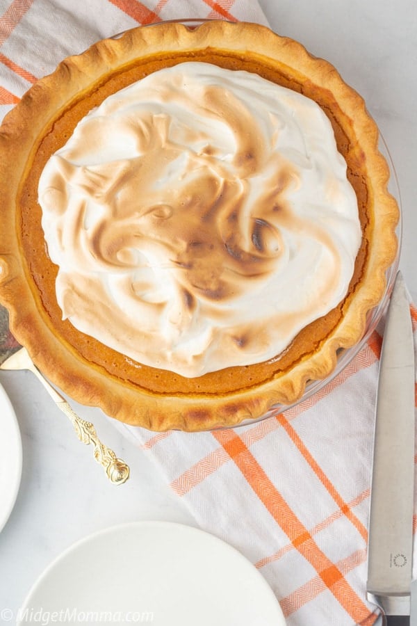 Sweet Potato Pie with Marshmallow Meringue Toppping