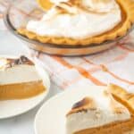 easy Sweet Potato Pie with Marshmallow Meringue Toppping