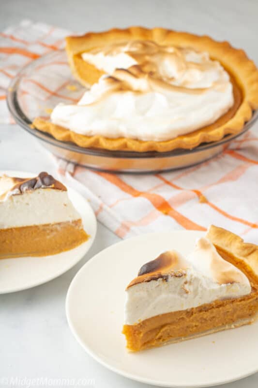 easy Sweet Potato Pie with Marshmallow Meringue Toppping