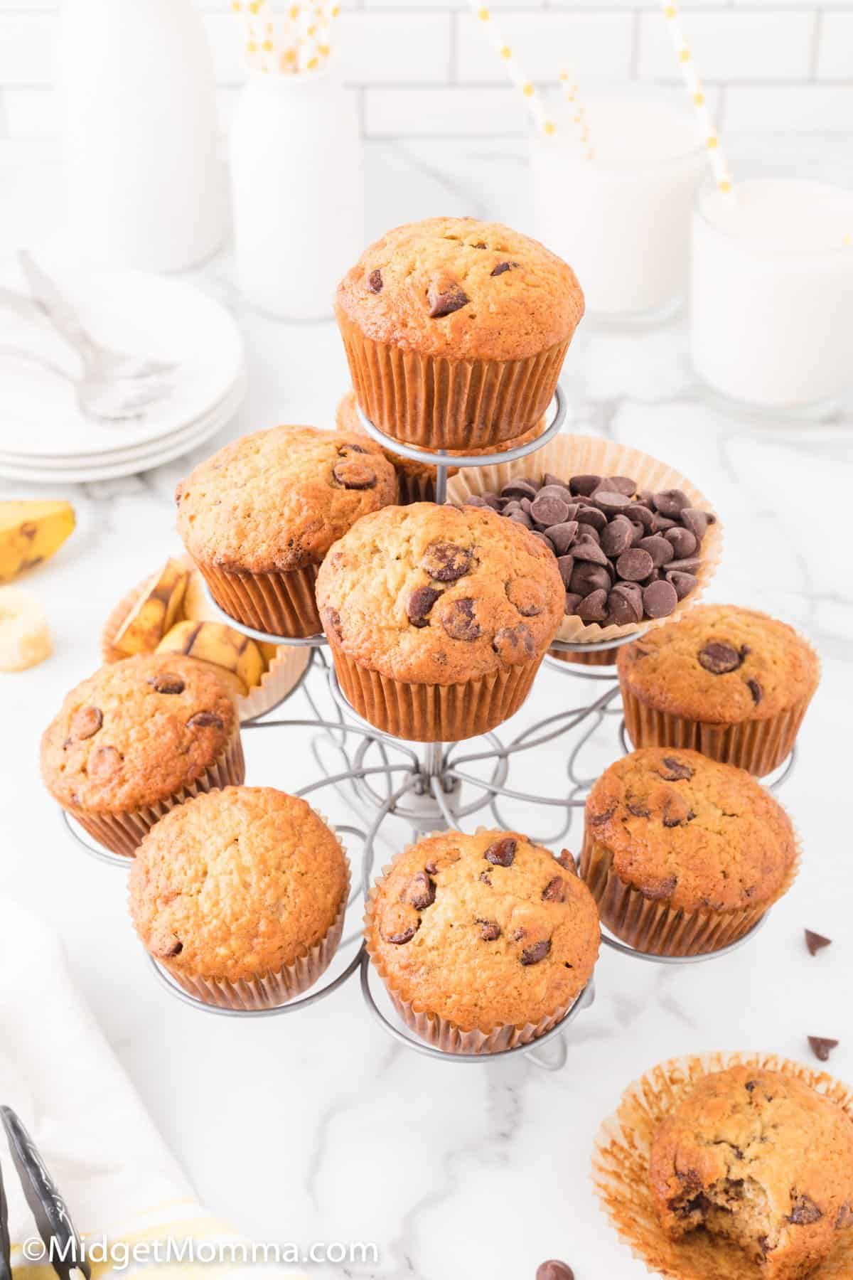 banana chocolate chip muffins