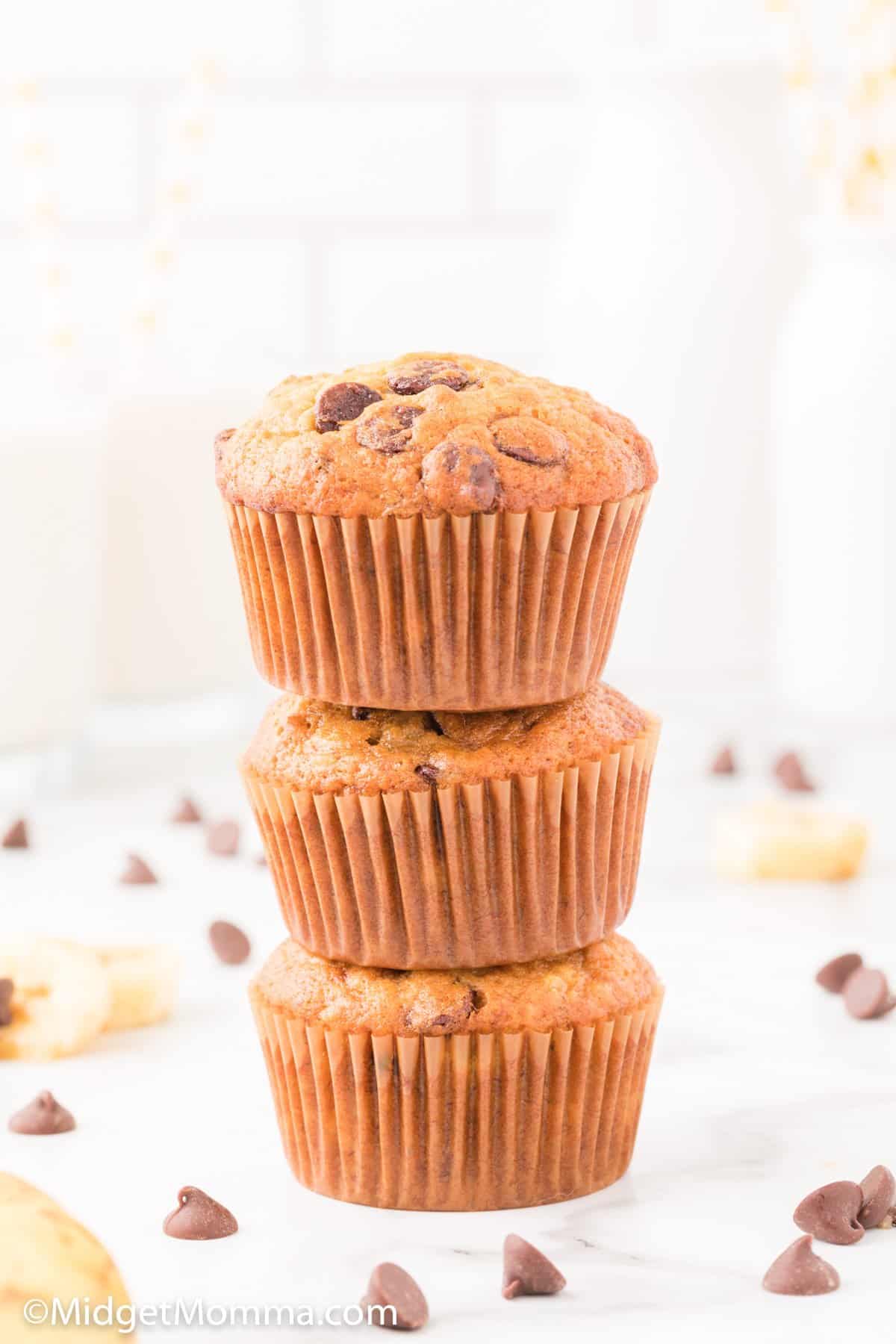 banana chocolate chip muffins