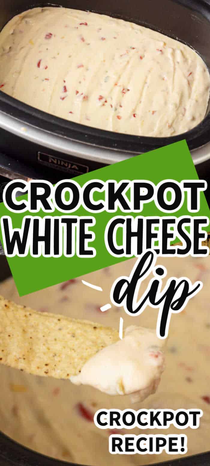 Easy Crock Pot White Queso Dip • MidgetMomma