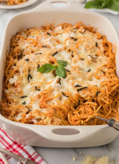 Cheesy Baked Spaghetti Recipe