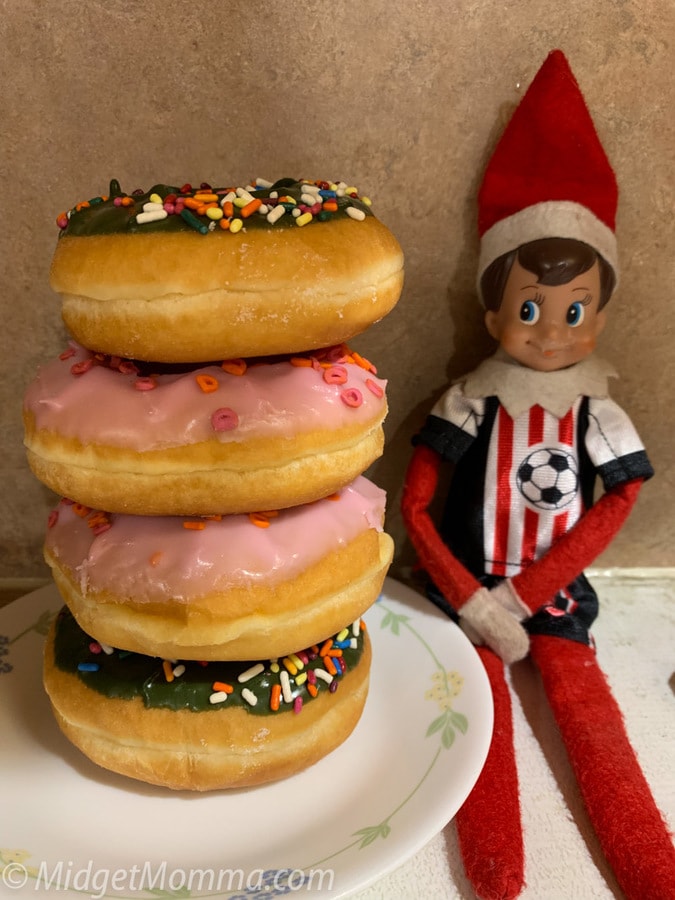 elf on the shelf donut tower