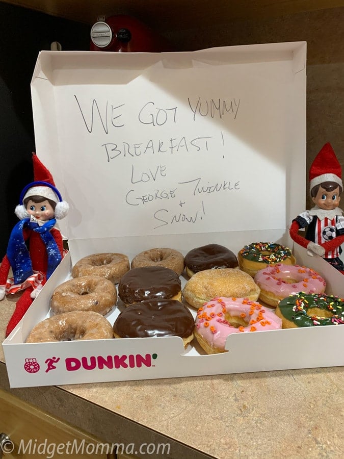 elf on the shelf donut breakfast