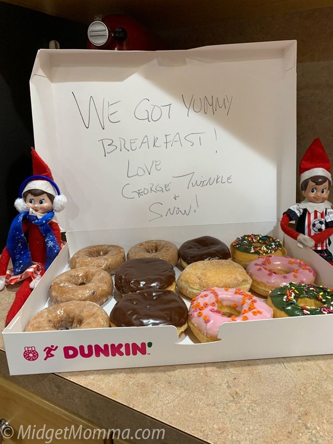 elf on the shelf donut breakfast